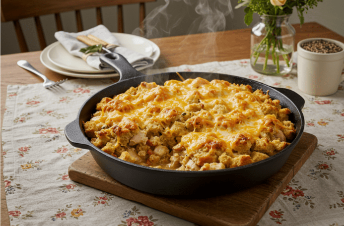 Dolly's Chicken And Stuffing Casserole