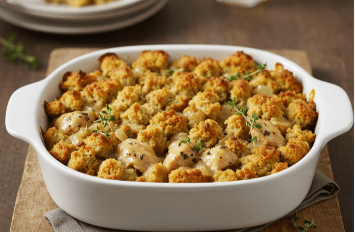 Dolly's Chicken And Stuffing Casserole