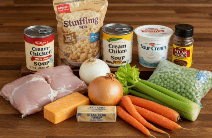 Dolly's Chicken And Stuffing Casserole Ingredients